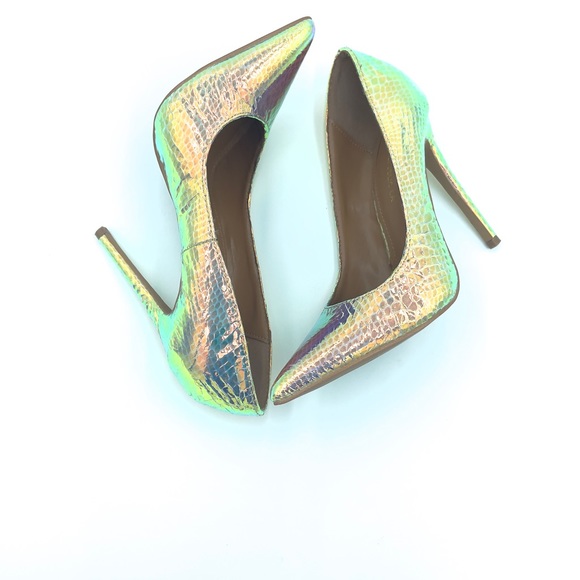Shoe Republic LA Holographic Stilettos Size 8 - Picture 4 of 8